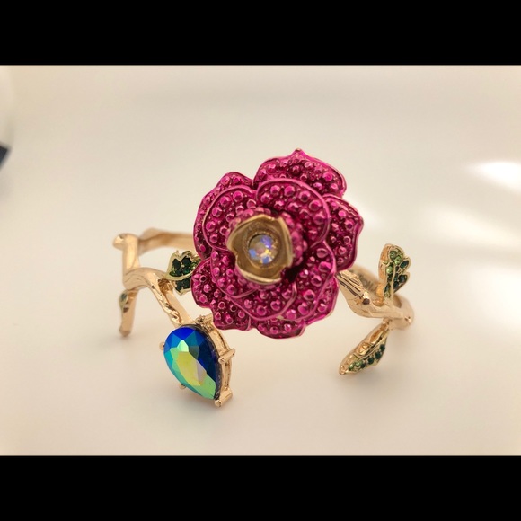 Betsey Johnson Jewelry - Betsey Johnson Rose Bangle